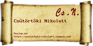 Csütörtöki Nikolett névjegykártya